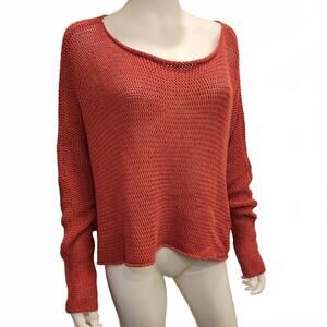 BCBG Women's Casual Scoop Neck Knit Sweater color tandoori spice XXS NWT